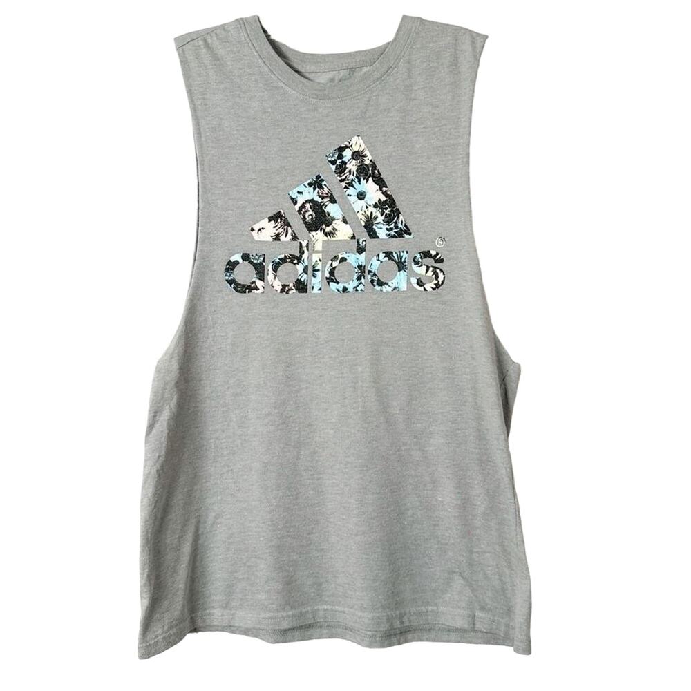 Adidas Women's The Got-To Performance Tee Climalite Tank Top Gray Small
